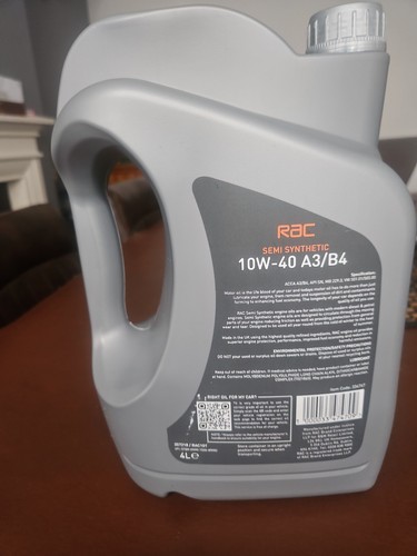 Rac fully synthetic oil 10w - oil,