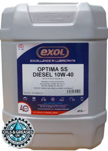 Exol 10w40 diesel 20ltr a - 10w40,